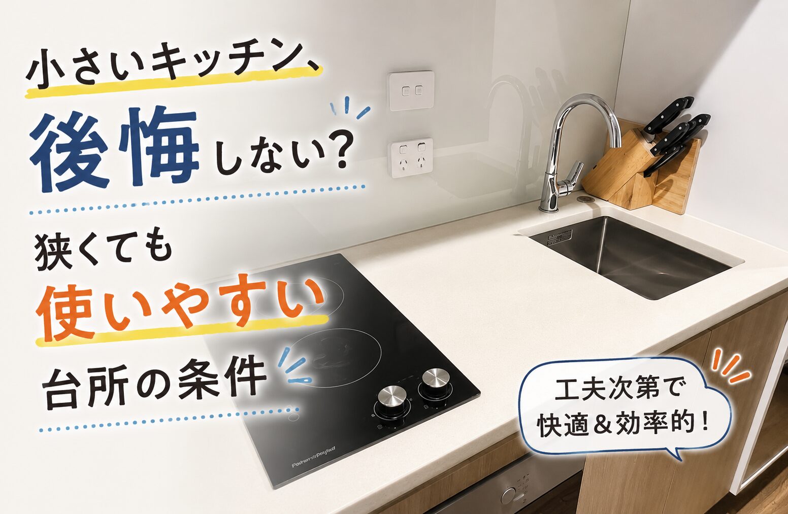 コンパクトキッチンのメリット・デメリットは？後悔しない選び方も解説